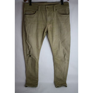 DIESEL Thavar Slim-Skinny 0847E_Stretch Sz 33x33 Jeans Distressed Men's Beige